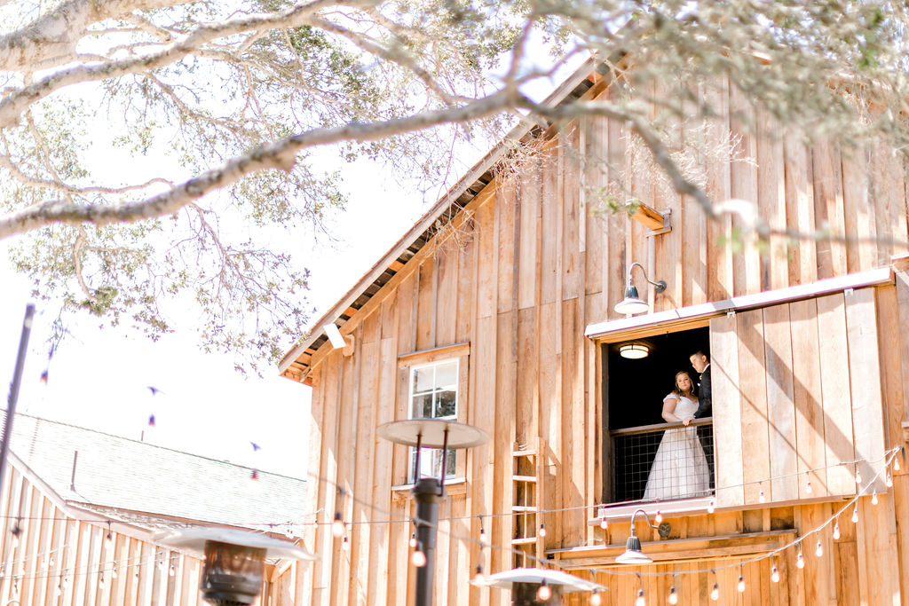 Couple in Barn in Downtown Monterey