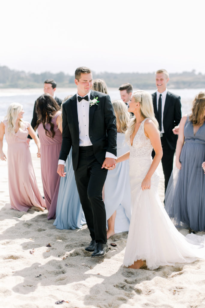 Bridal Party on the Beach