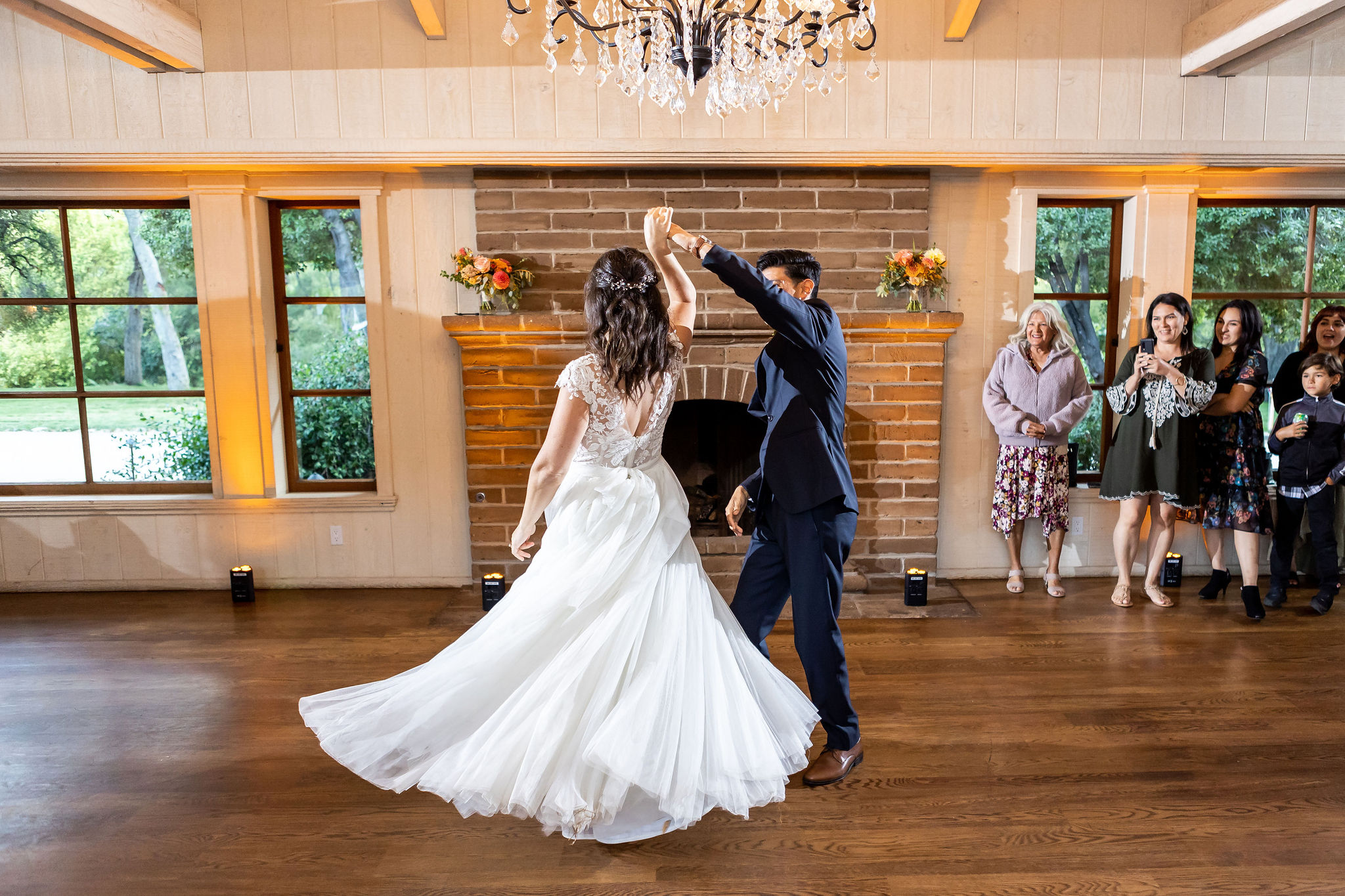 Couple Dancing at Gardener Ranch Clubhouse in Carmel Valley